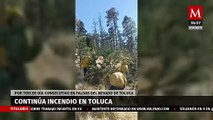 Incendio en faldas del Nevado de Toluca continúa