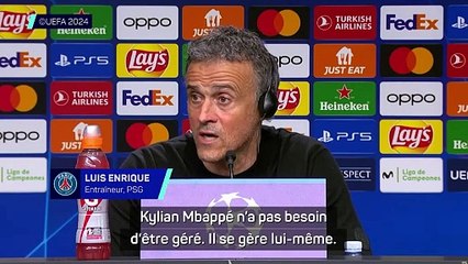 Luis Enrique parle d’un Mbappé “létal” qui n’a pas “besoin d’être géré”