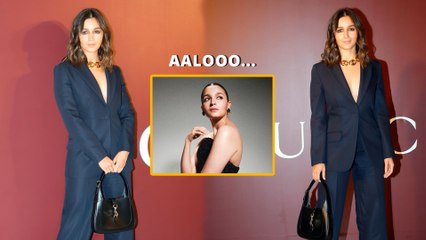 Alia Bhatt - Aalooo... Sizzles In A Black-Bomb Outfit At Gucci's Exclusive Store Launch Event