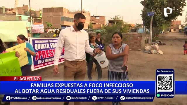 El Agustino: Sedapal se compromete a atender a familias sin agua y alcantarillado