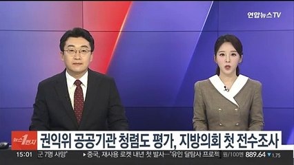 권익위 공공기관 청렴도 평가, 지방의회 첫 전수조사