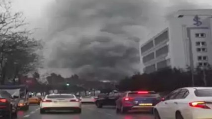 İTÜ Ayazağa yerleşkesinde işçilerin kaldığı konteynerde yangın