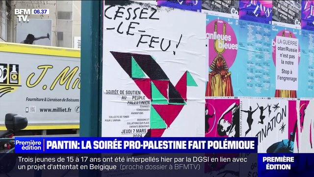 Une soirée de solidarité avec le peuple palestinien et l'association accusée d'avoir participé aux attaques du 7 octobre, organisée dans une école publique de Pantin