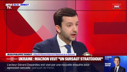 Troupes en Ukraine: "Où Emmanuel Macron veut emmener la France et l'Otan?" questionne Jean-Philippe Tanguy (RN)