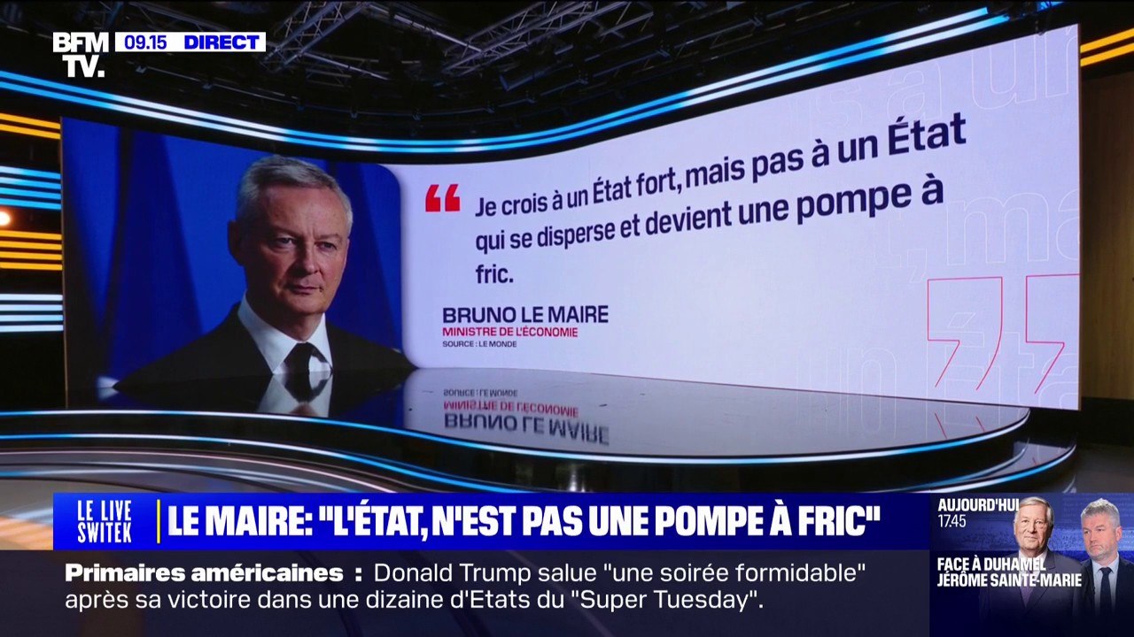 Bruno Le Maire défend les coupes budgétaires