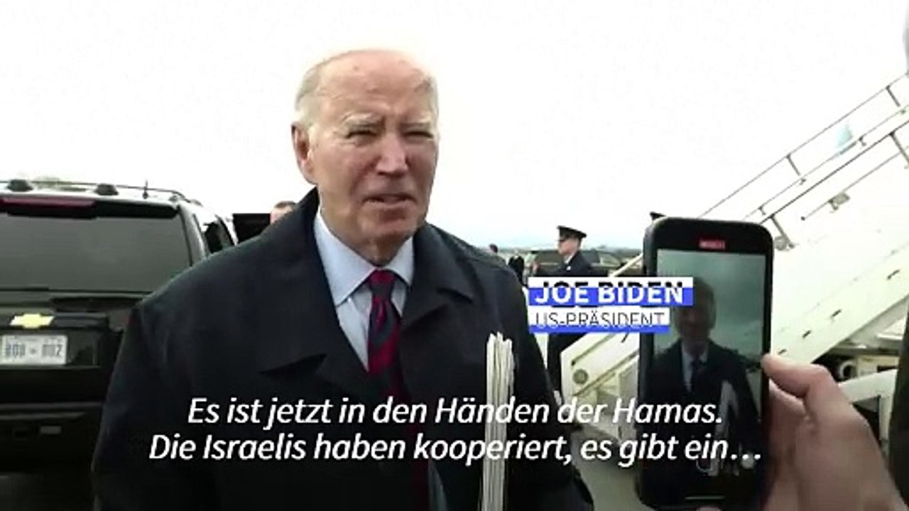Gaza-Krieg: Biden fordert Waffenruhe vor Beginn des Ramadan