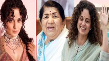 Kangana Ranaut ने Lata Mangeskar के नाम का इस्तेमाल कर Bollywood पर साधा निशाना, भड़के लोग