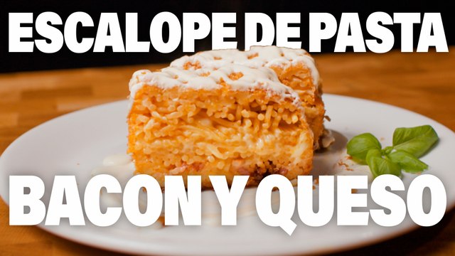 El filete empanado MÁS GOCHO DEL MUNDO ESCALOPE de PASTA, BACON y ¡MUCHO QUESO!