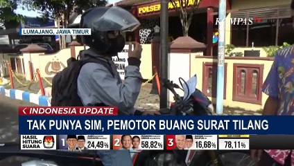 Tak Tunjukkan SIM, Motor Tak Lengkap, Pemotor Ini Malah Buang Surat Tilang!