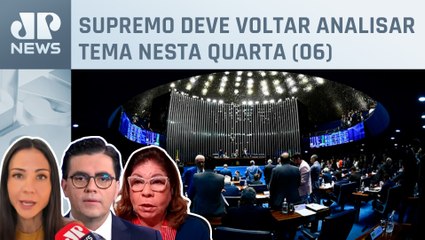 Dora Kramer, Amanda Klein e Vilela analisam impasse entre STF e Congresso sobre PEC das drogas