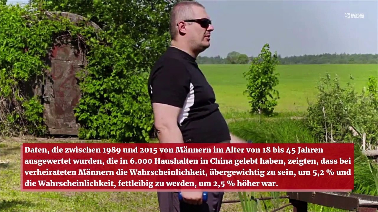 Verheiratete Männer nehmen nach der Heirat zu