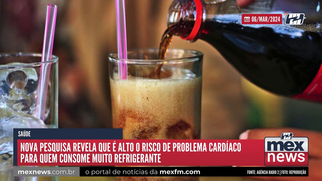 Nova pesquisa revela que é alto o risco de problema cardíaco para quem consome muito refrigerante