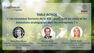 Conférence RSE: quels sont les choix et les évolutions stratégiques dans les entreprises ?