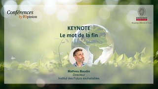 Conférence RSE: keynote de Mathieu Baudin (Institut des Futurs souhaitables)