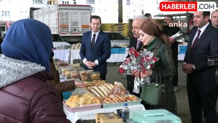 Aksaray Valisi Mehmet Ali Kumbuzoğlu, Hanımeli Pazarı'nı ziyaret etti