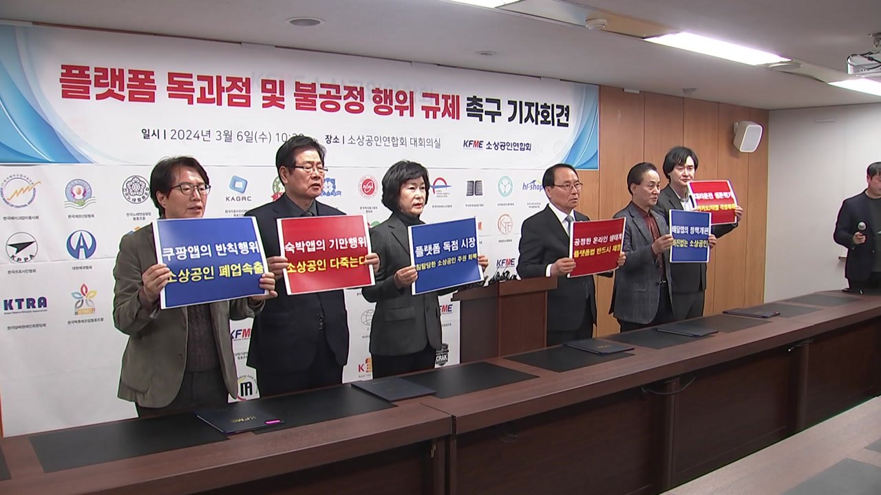 "쿠팡·배민 등 독과점 심화...플랫폼 법 신속 제정해야" / YTN