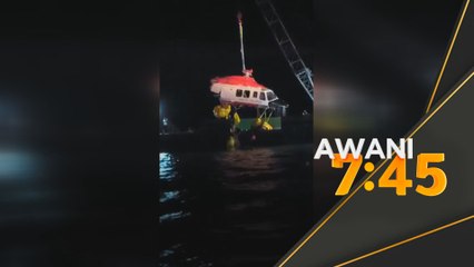 Bangkai AW139 APMM berjaya dibawa ke darat