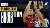 PBA Player of the Game Highlights: Christian David comes off the bench to spearhead Blackwater's assault vs Converge