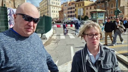 Brighton and Hove Albion fans in Rome for Europa League tie