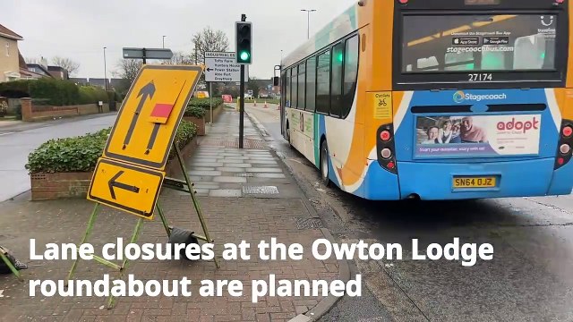 Lane and road closures around busy roundabout planned