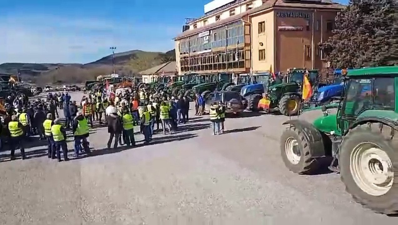 Guerra de guerrillas de los agricultores este miércoles en Burgos