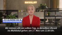 Nawalnys Witwe ruft zu Protestaktion gegen Putin am Wahltag auf