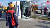 Halk otobüsü devrildi 28 yurttaş yaralandı