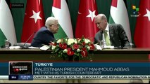 Türkiye: Palestinian President Mahmoud Abbas meets his Turkish counterpart