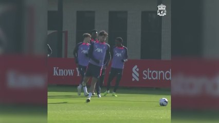 Mo Salah back in training with Liverpool