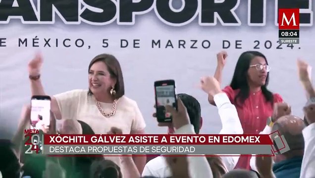 Xóchitl Gálvez destaca propuestas de seguridad en Ecatepec, EDOMEX