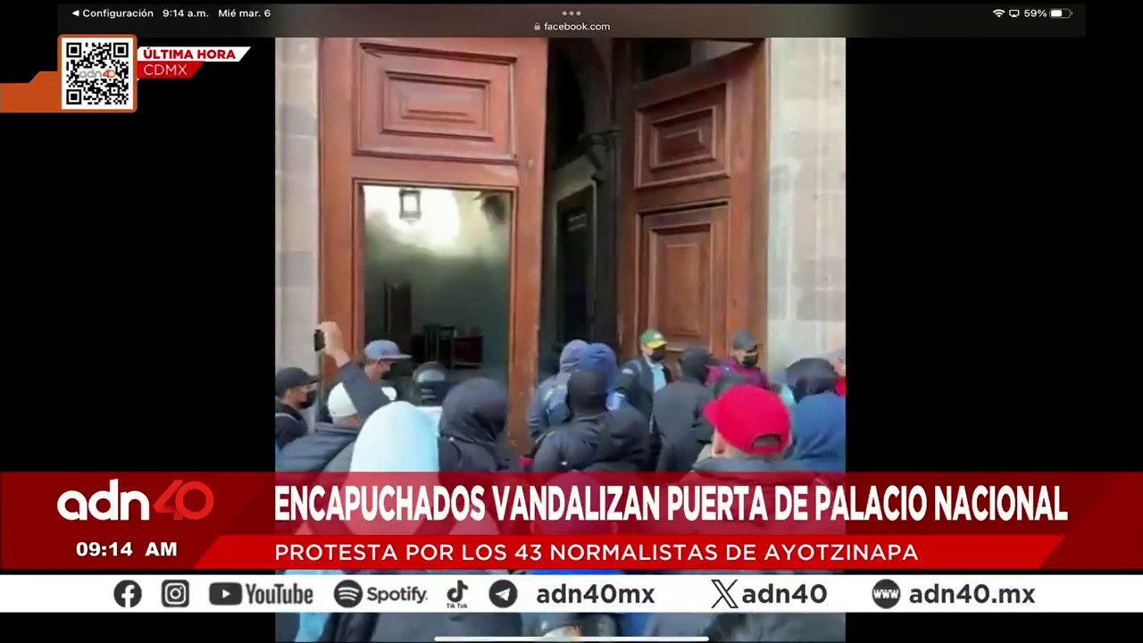 ¡Última Hora! Protestaron por los 43 normalistas de Ayotzinapa en la mañanera de AMLO
