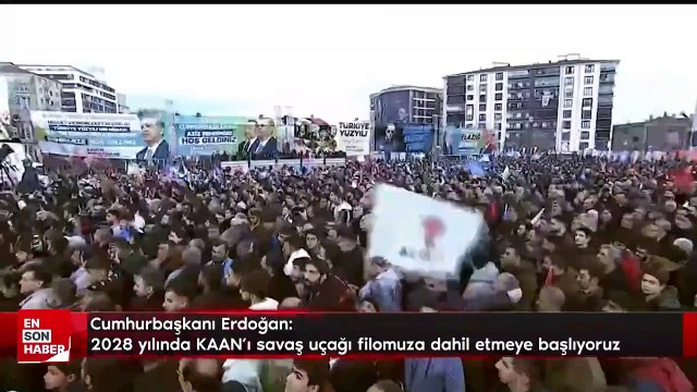 Cumhurbaşkanı Erdoğan: 2028 yılında KAAN’ı savaş uçağı filomuza dahil etmeye başlıyoruz