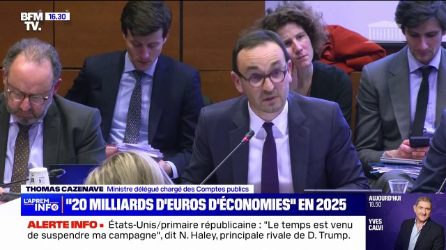 Budget de l'État: le ministre des Comptes publics Thomas Cazenave annonce 20 milliards d'euros d'économies supplémentaires en 2025