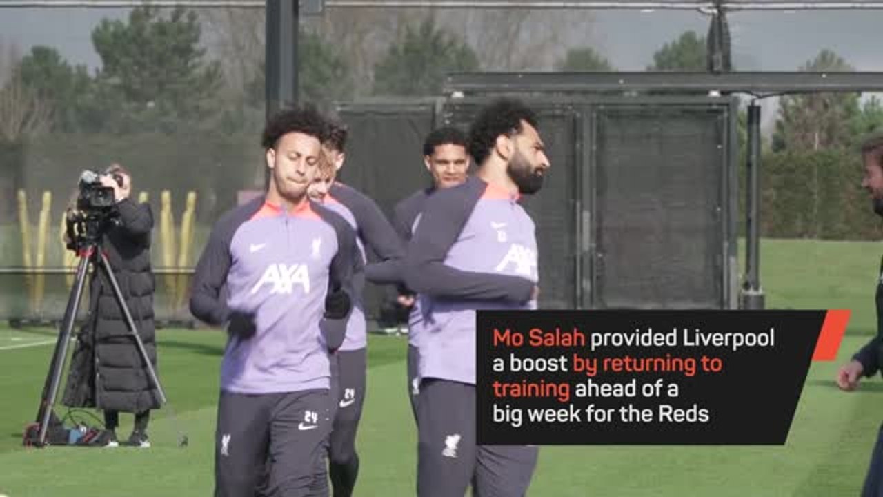Liverpool given huge boost as Salah returns to training