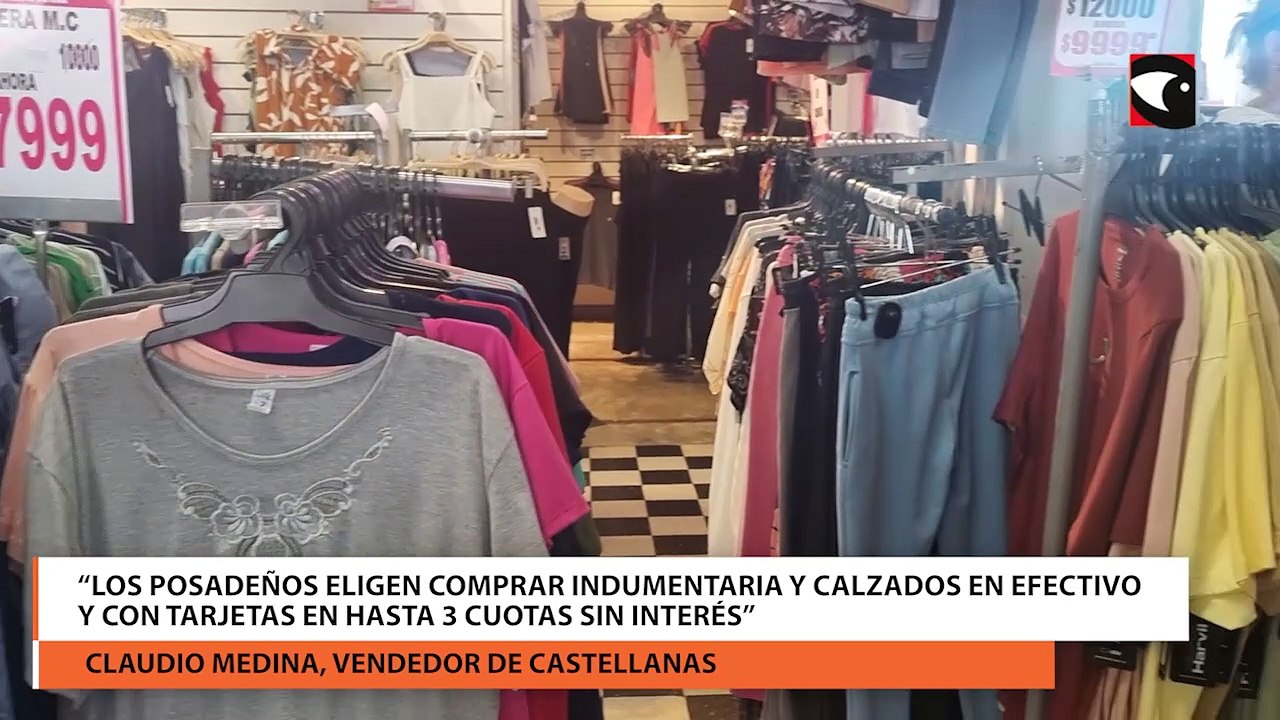 Comercios en Posadas el rubro de indumentaria registró una leve mejora en las ventas