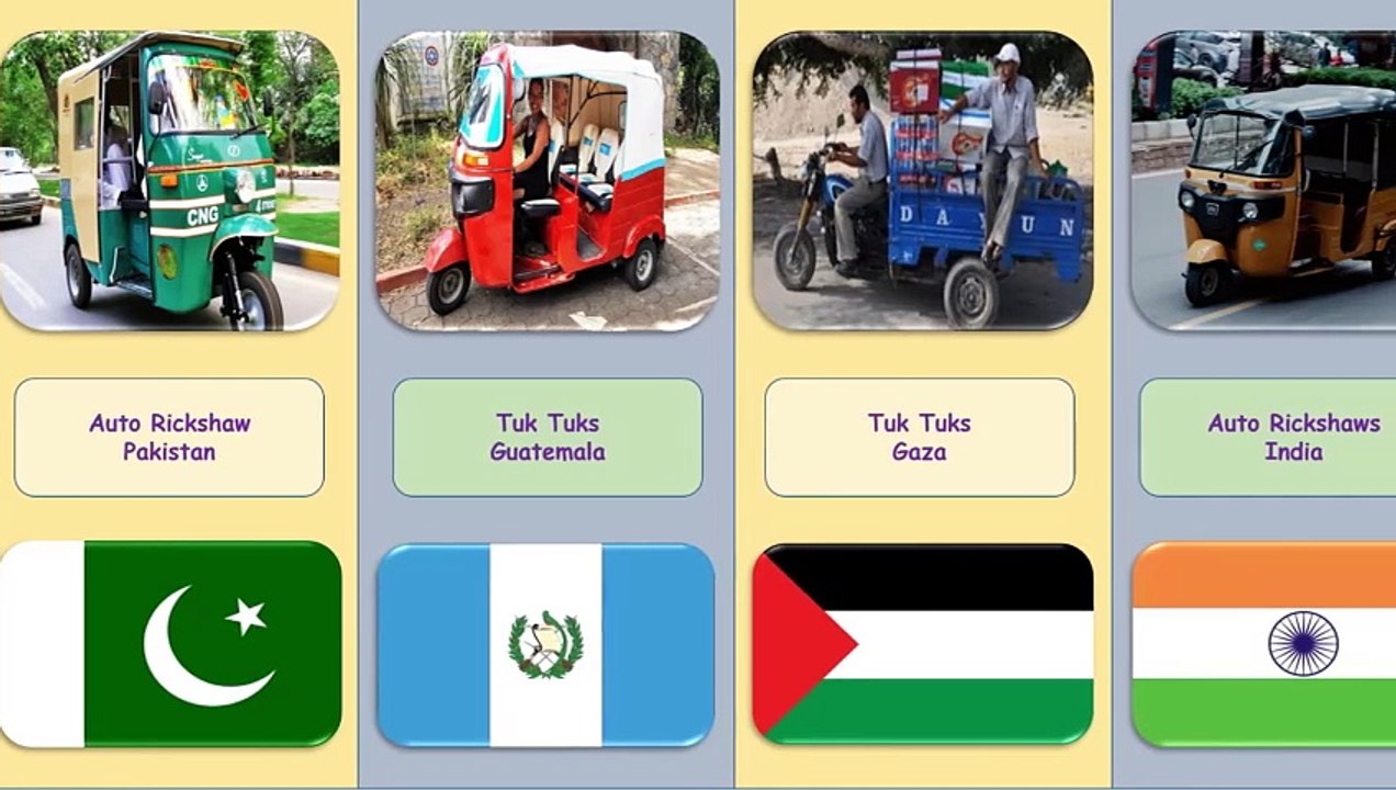 Auto Rikshaw in Different countries, World's Most Famous Auto Rikshaw, Best Auto Rikshaw in the World, World's Best Auto Rikshaw
