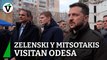 Zelenski y Mitsotakis visitan Odesa