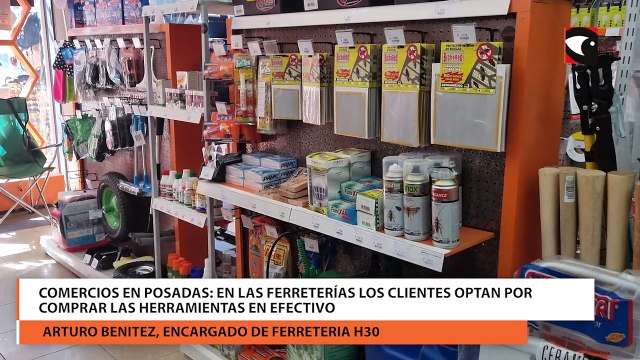 Comercios: posadeños optan por comprar herramientas en efectivo y tarjetas de créditos