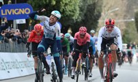 Tirreno-Adriatico 2024 - Phil Bauhaus remporte la 3e étape et un sprint chaotique avec la chute de Jasper Philipsen... Kévin Vauquelin sur le podium !
