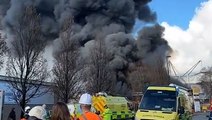 Fire rages yards away from Southampton stadium hours before Preston match