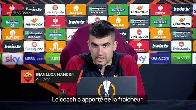 AS Roma - Mancini : De Rossi nous a apporté de la sérénité