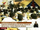 Plan de Expansión de Escuelas Técnicas y Profesionales avanza en unidades educativas de Caracas