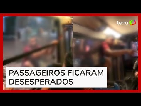 Homem se pendura em janela de ônibus após flagrar suposta traição no Pará