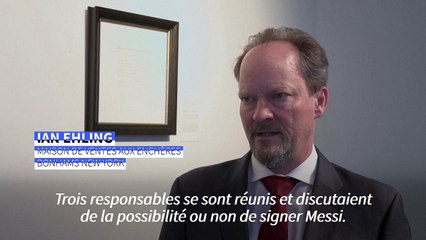 La première promesse de contrat de Messi, sur une serviette en papier, bientôt aux enchères