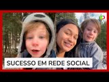 Garoto de 4 anos viraliza ao falar português com aulas de babá brasileira nos EUA: 'Mini gringo'