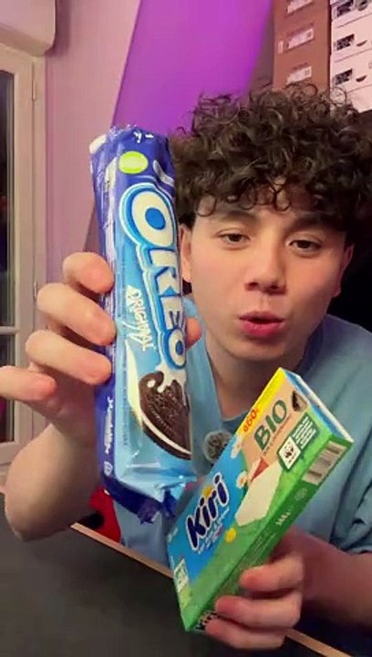 Je teste le mélange oreo et kiri !
