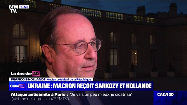 Guerre en Ukraine: Emmanuel Macron reçoit Nicolas Sarkozy et François Hollande à l'Élysée