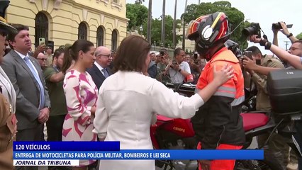 Entrega de motocicletas para Polícia Militar, Bombeiros e Lei Seca