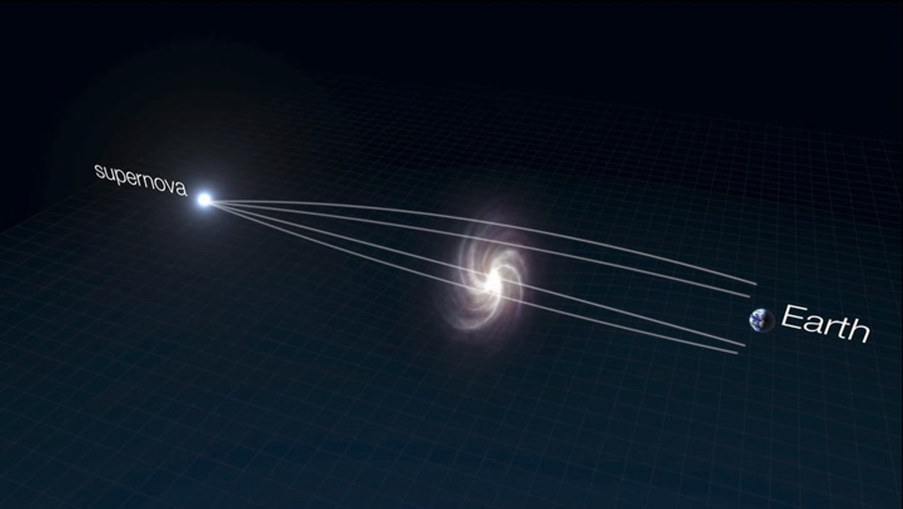 Supernova Explosion 4 Billion Light-Years Away Revealed Using Gravitational Lensing
