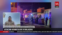 Delincuentes atacan a balazos domicilios en Veracruz, no hay lesionados ni detenidos